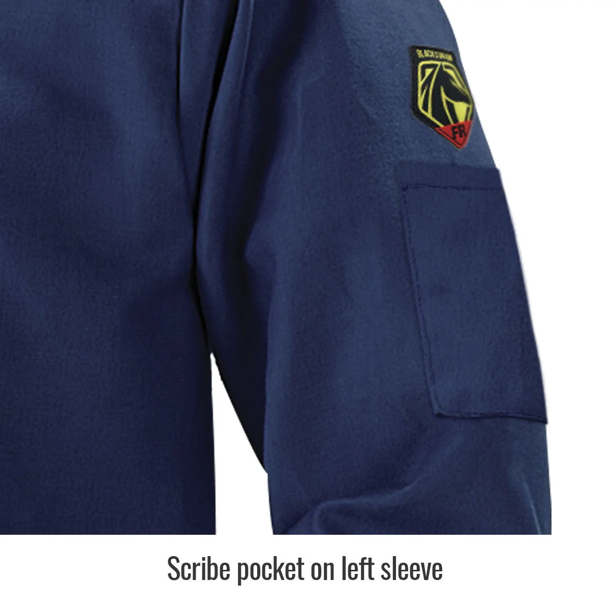 Revco Black Stallion Navy Premium Lenzing FR Welding Jacket (JF4520-NV) - Image 4