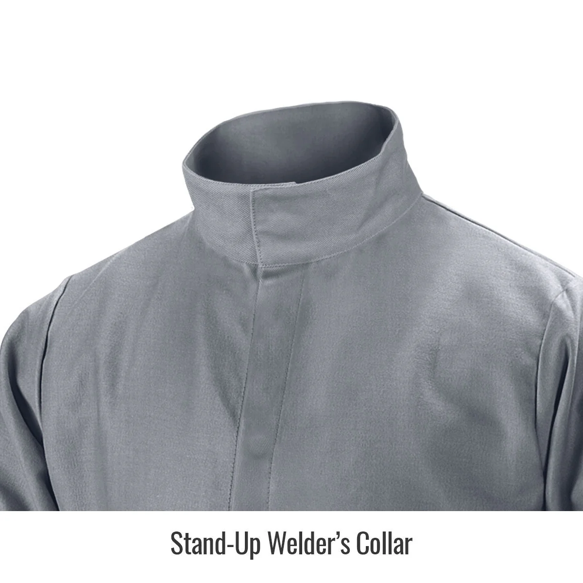 Revco Black Stallion NFPA 9oz Gray FR Cotton Welding Jacket (JF2220-GY) - Image 3