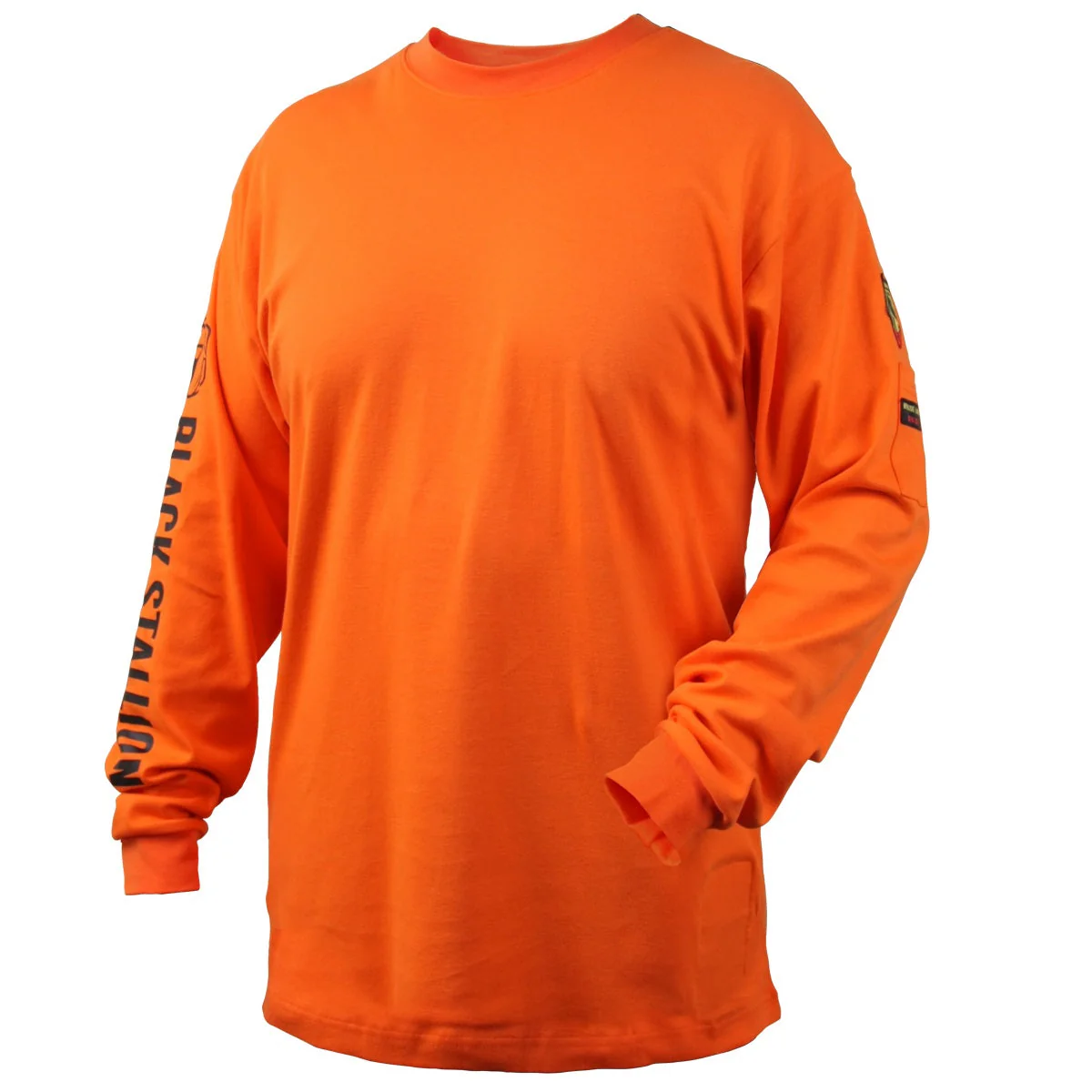 Revco Black Stallion Orange 7oz FR Knit Welding Shirt (TF2510-OR) - Image 4