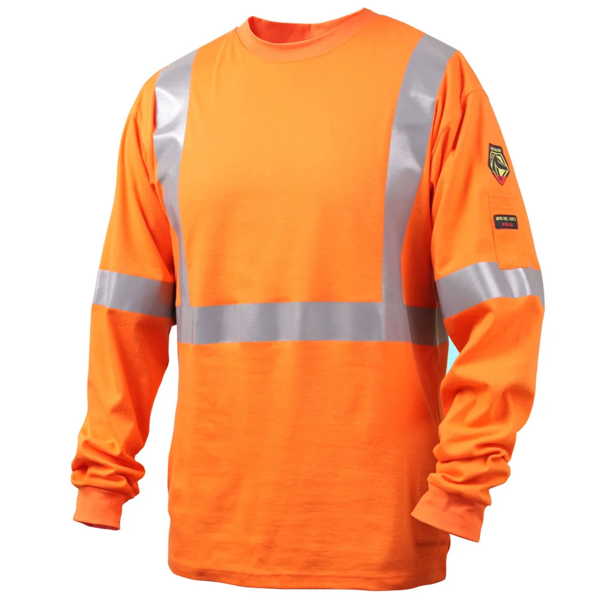 Revco Black Stallion Orange 7oz FR Knit Welding Shirt w/Reflective Tape (TF2511-OR) - Image 6