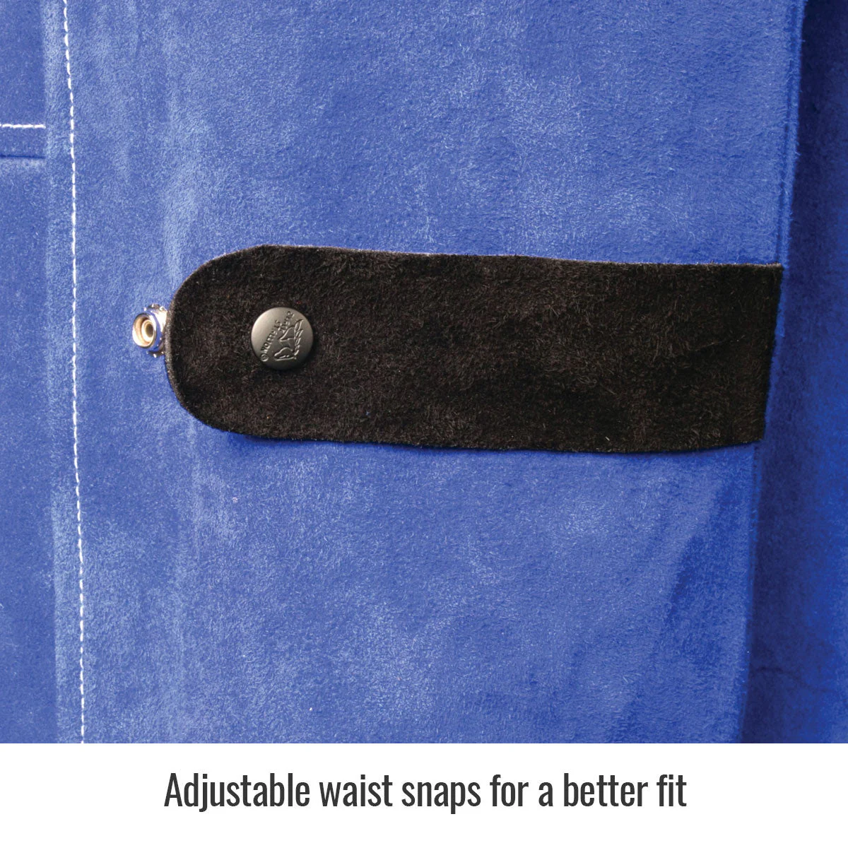 Revco Black Stallion Royal Blue/Black Color Block Leather Welding Jacket (JL1030-BB) - Image 6