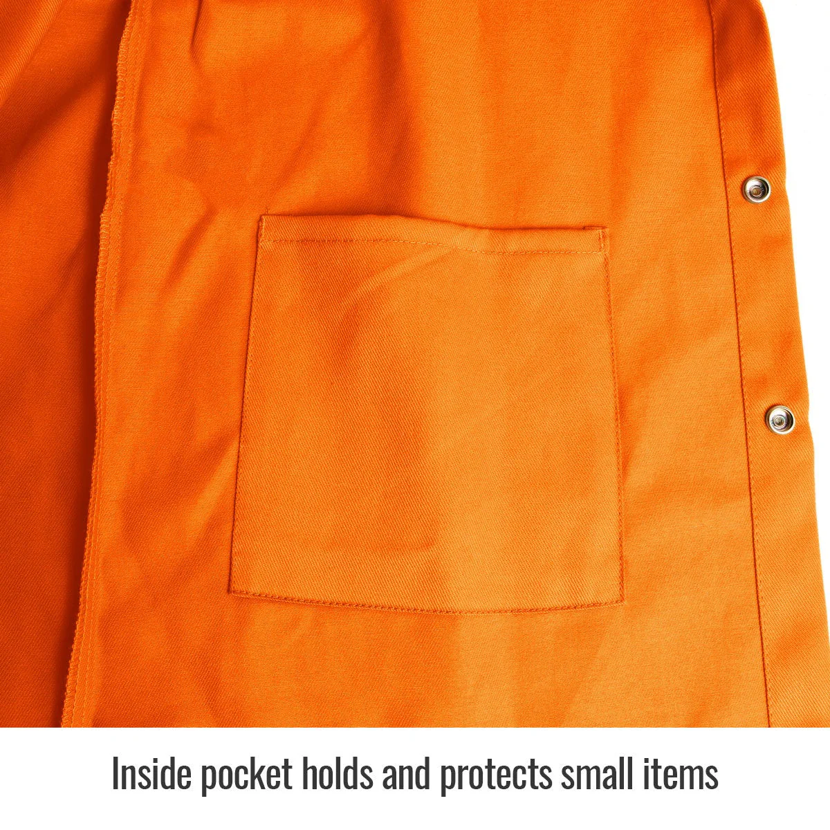 Revco Black Stallion TruGuard 200 9oz Orange FR Cotton Welding Jacket (FO9-30C) - Image 4