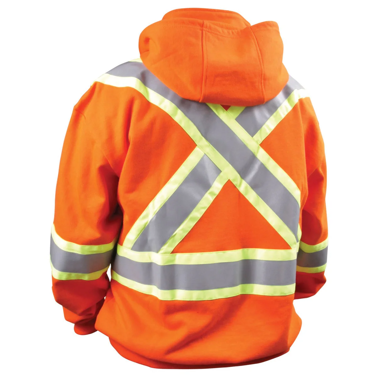 Revco Black Stallion TruGuard 200 9oz Orange Full-Zip Hooded Sweatshirt (JF1332-OR) - Image 3