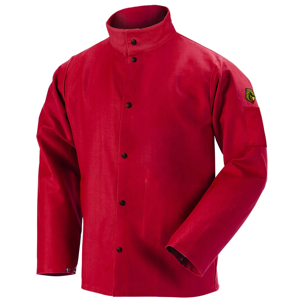 Revco Black Stallion TruGuard 200 9oz Red FR Cotton Welding Jacket (FR9-30C) - Image 10