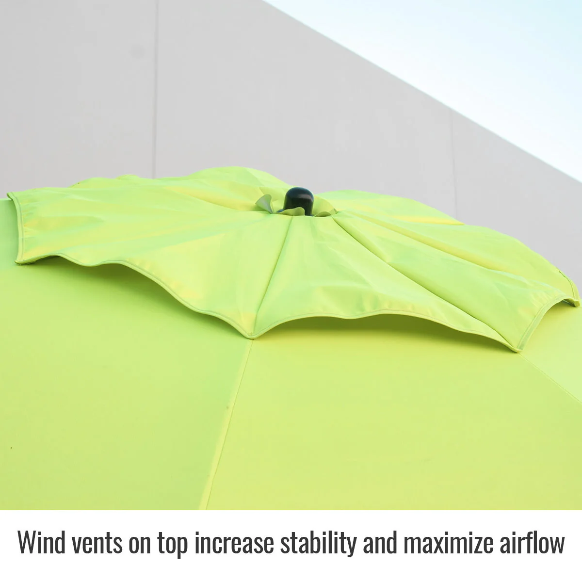 Revco Black Stallion Yellow/Lime FR Industrial Umbrella w/out Stand (UB200-YEL) - Image 4