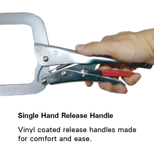 Strong Hand Tools 11 in. Round Tip Locking C Clamp (PR115) - Image 5