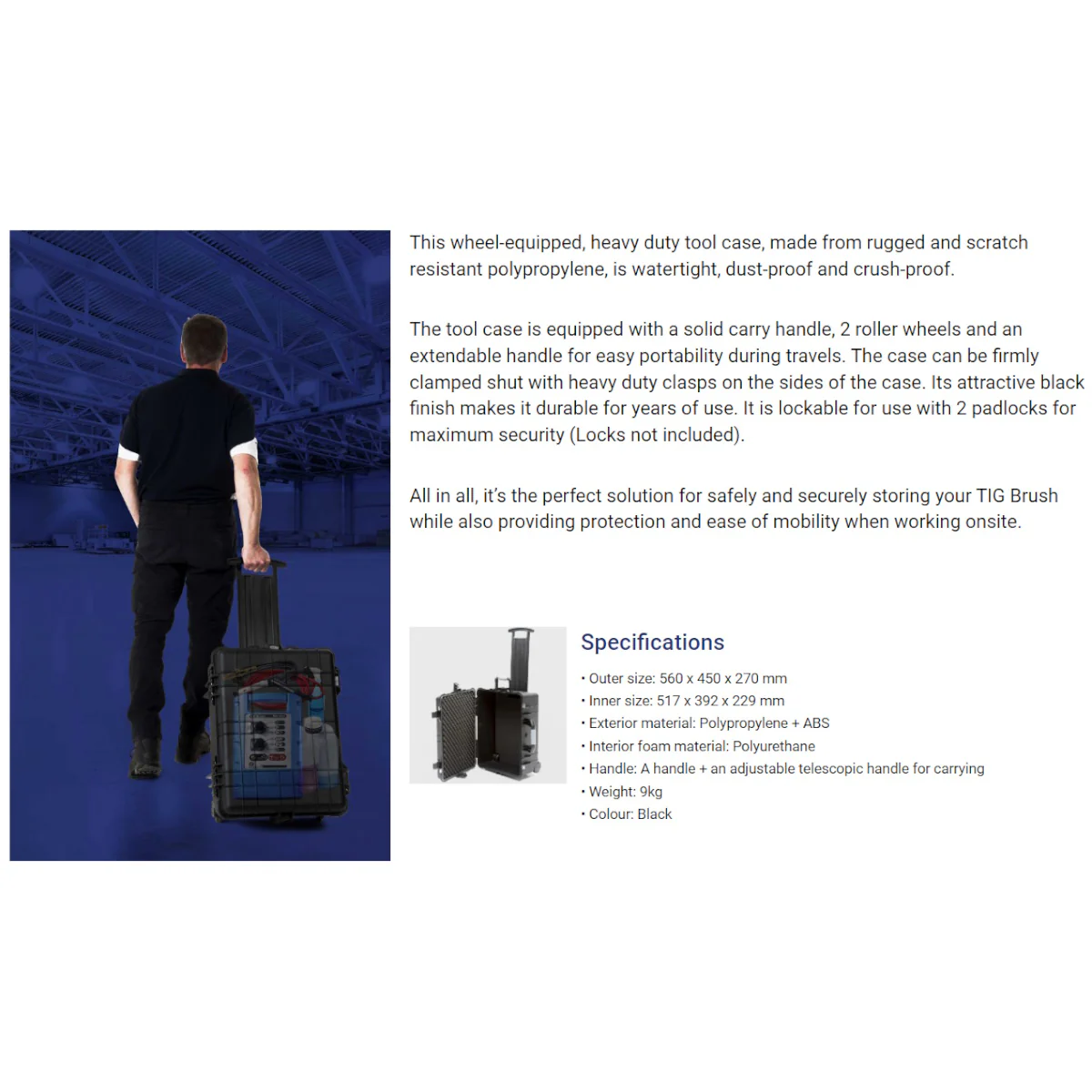 TIG Brush Rolling Storage Case (P7134-0000) - Image 3
