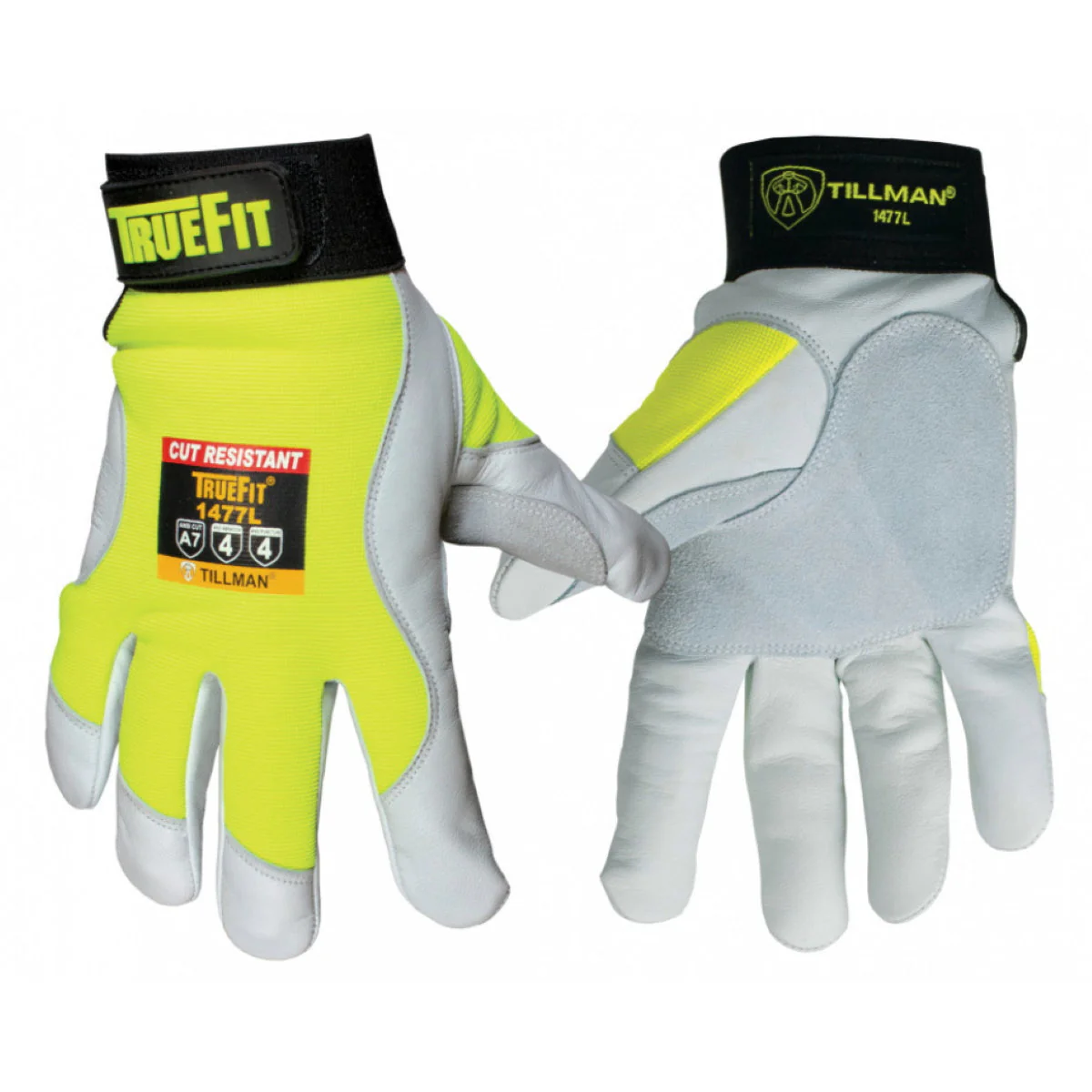 Tillman 1477 TrueFit Mechanic's High-Vis Work Gloves w/A7 Cut Resistance - Image 7