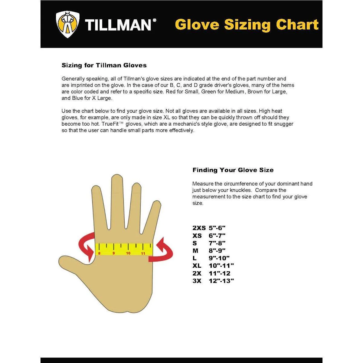 Tillman 50 Top Grain Cowhide MIG Welding Gloves - Image 2