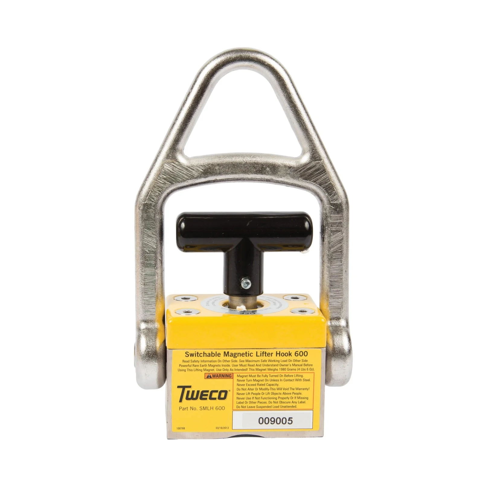 Tweco 200lb SMLH600 Magnetic Lifter Hook (9255-1066)