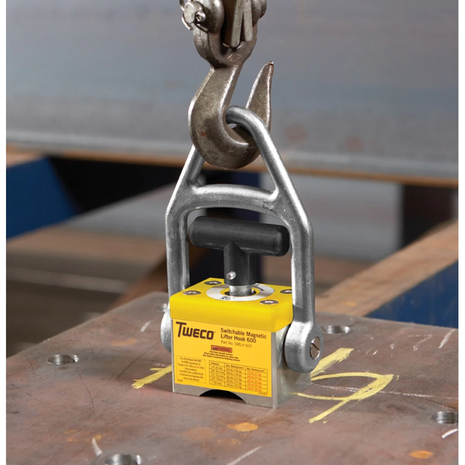 Tweco 200lb SMLH600 Magnetic Lifter Hook (9255-1066) - Image 2
