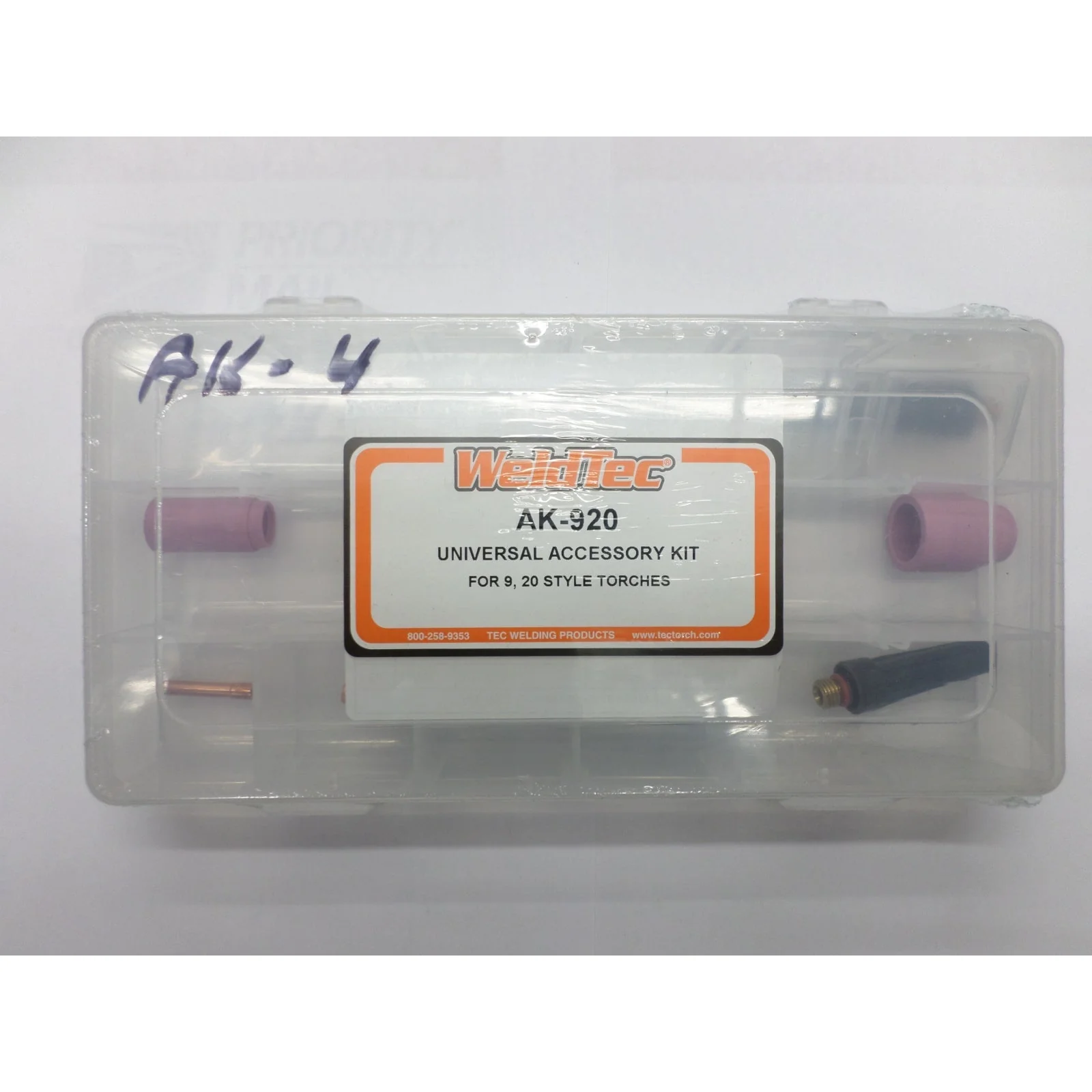 Weldcraft Or Weldtec TIG Torch Accessory Kit Ak-920 For Wp-20 250Amp