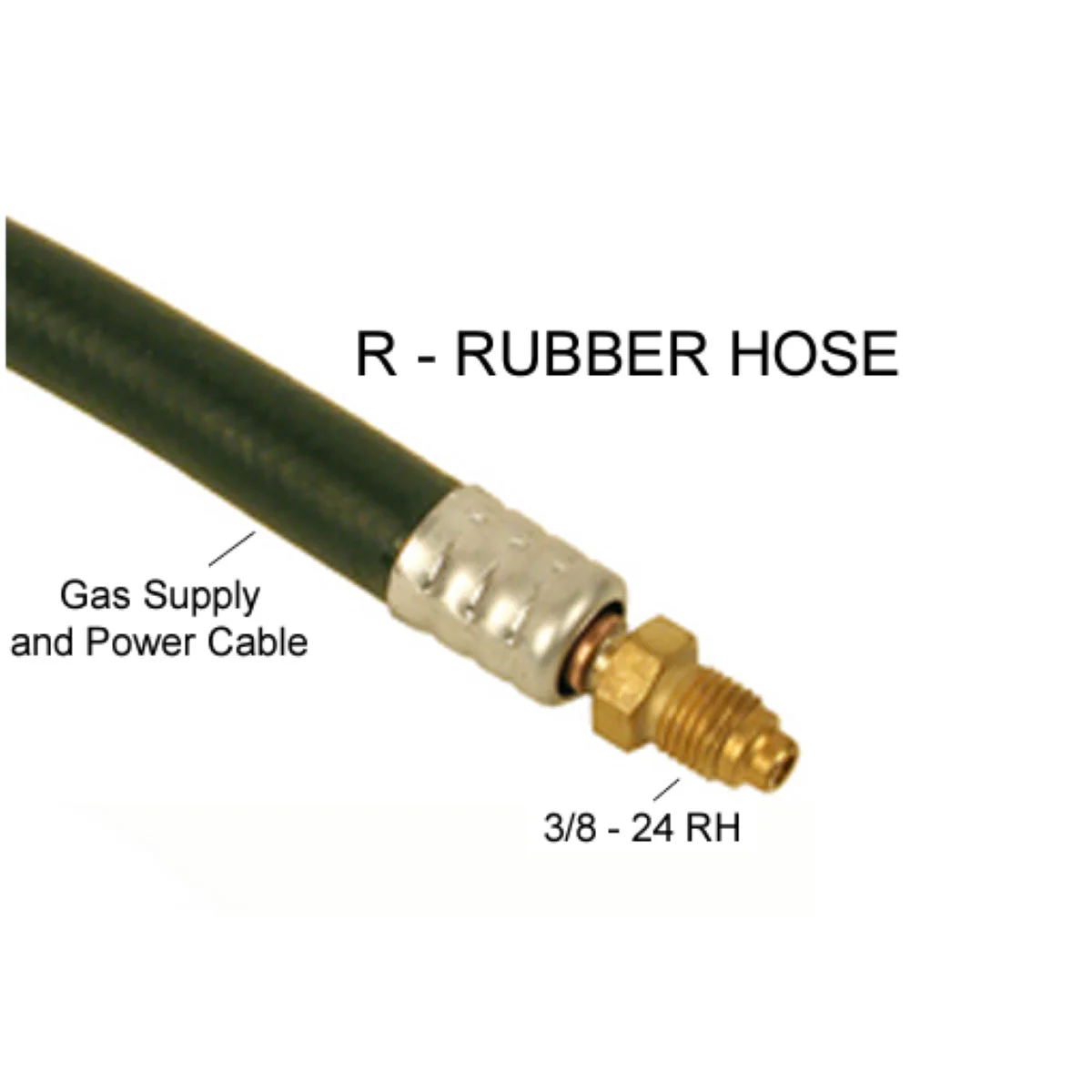 Weldtec Rubber Power Cable for 9, 17, and 26 Torches - Image 2