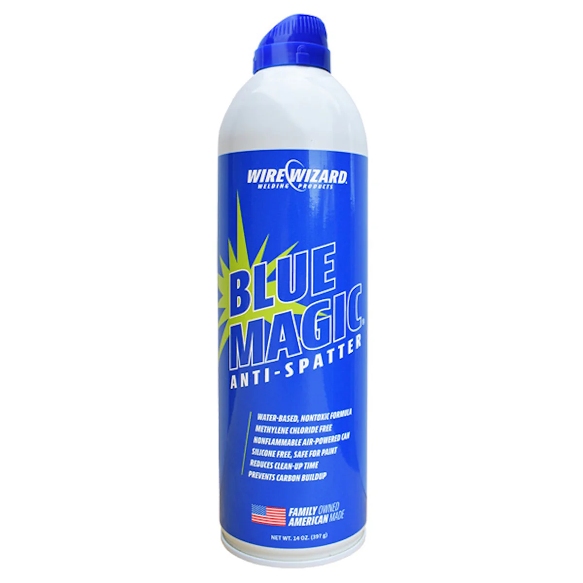Wire Wizard Blue Magic Water Based Anti Spatter 14Oz Spray Can (EAS1000-CSC)